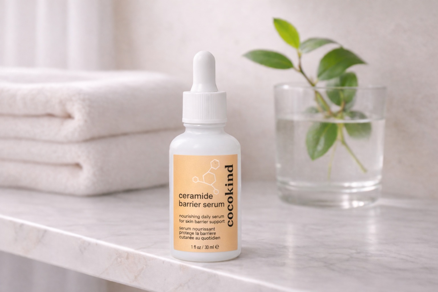 Cocokind Ceramide Barrier Serum dropper bottle